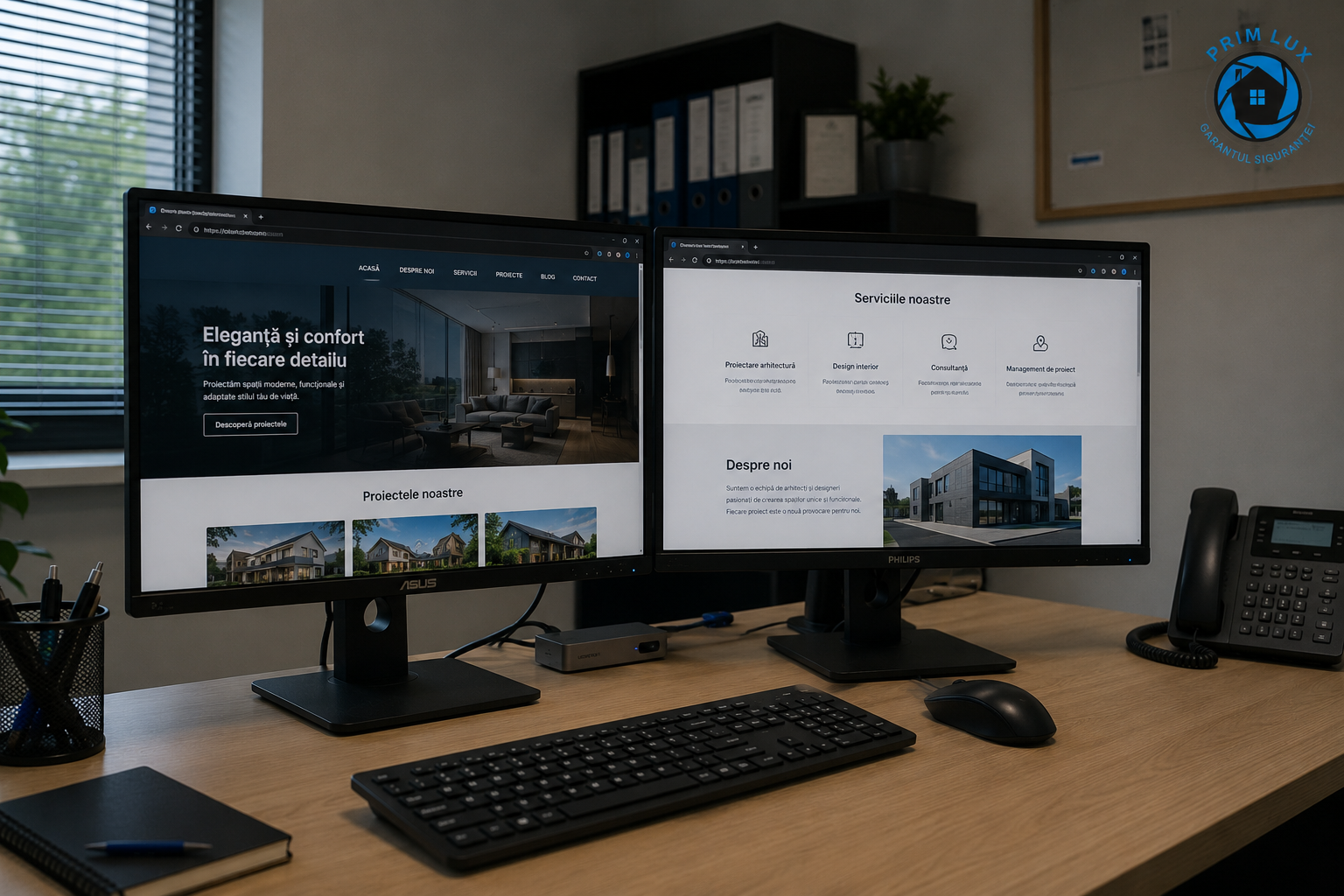 Site web de prezentare pentru companie